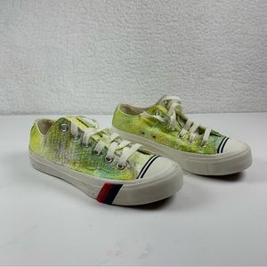 PRO KEDS Sneakers Royal Lo Tie Dye Seersucker‎ Mens Cap Toe Size 5 NWOB 7089